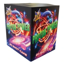 Proton power 20 shot cake